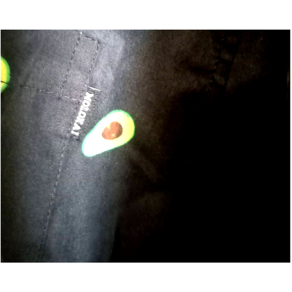 Molokai Surf Co. Hawaiian button down, short sleeve, avocado print shirt, L - Picture 4 of 6